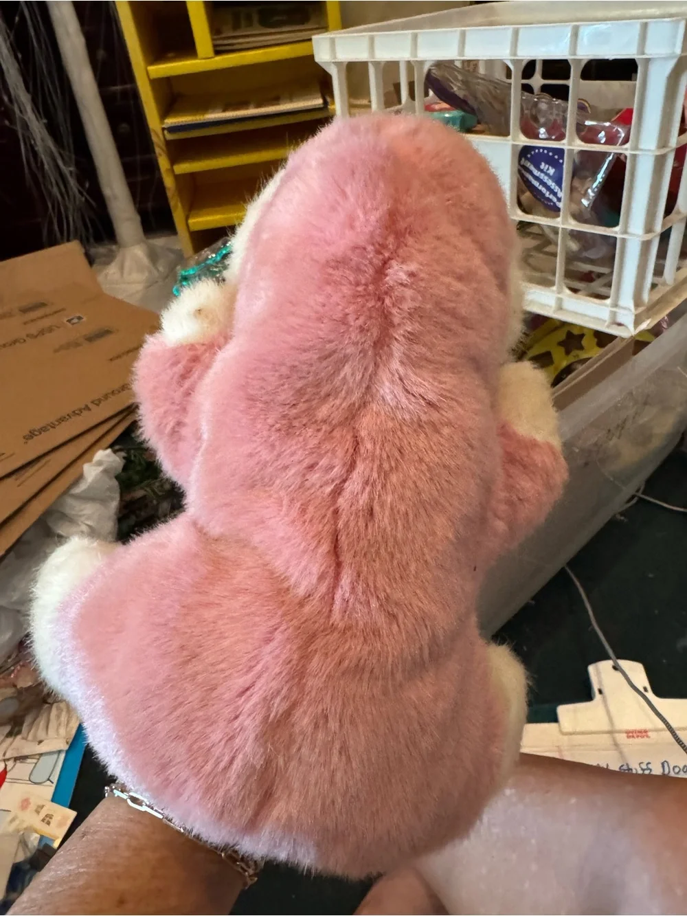 Gund Pink and White Plush Walrus Hand Puppet